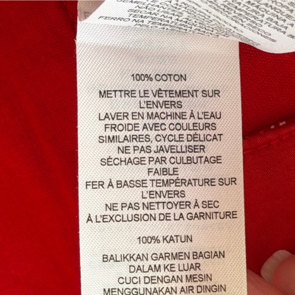 A|X Armani Exchange Men’s Red Pants 100% Cotton Size 33 - Picture 13 of 14